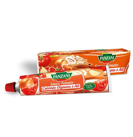PANZANI - SAUCE TOMATES CUISINEES OIGNONS ET AIL Tube de 180g