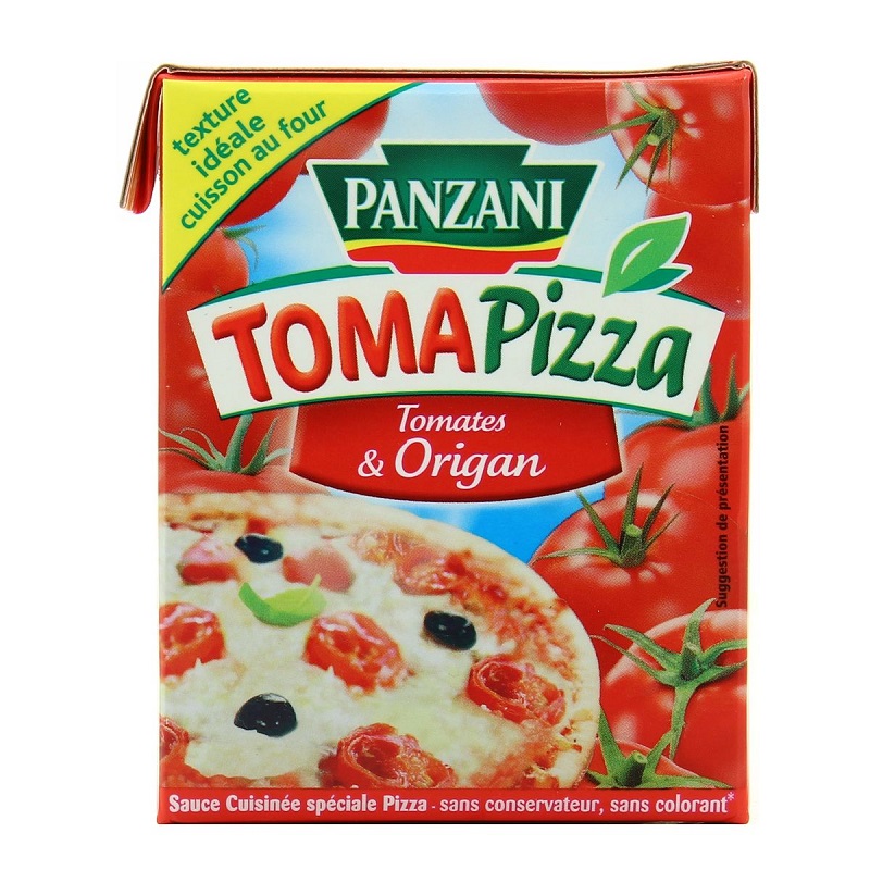 PANZANI - SAUCE TOMATES TOMAPIZZA Brique de 390g