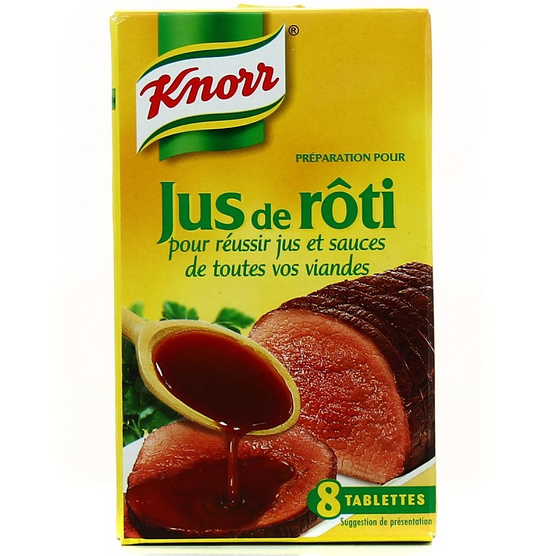 KNORR - PREPARATION POUR JUS DE RÔTI Boite de 8 tablettes