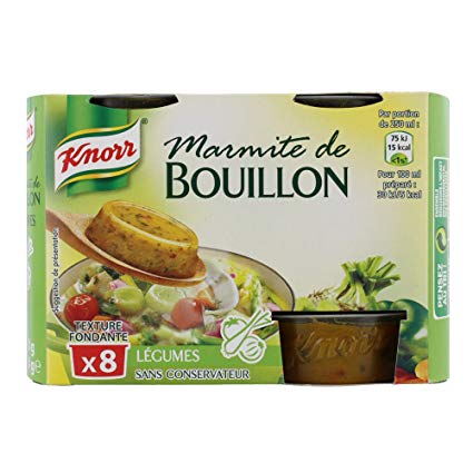 KNORR - MARMITE BOUILLON DE LEGUMES Boite de 8 capsules