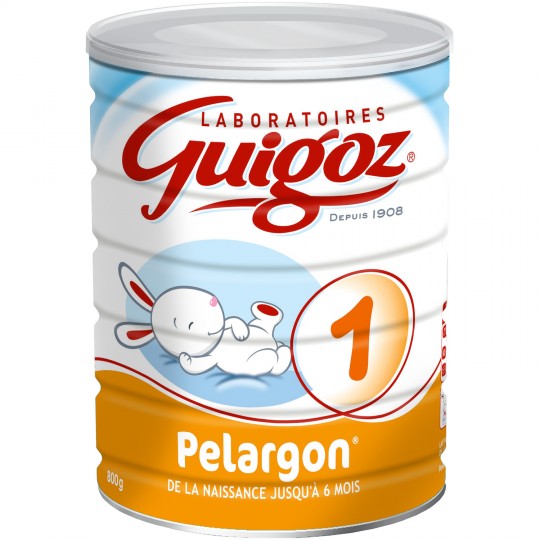 GUIGOZ - LAIT EN POUDRE 1er AGE PELARGON Boite de 780g