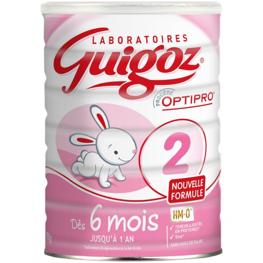 GUIGOZ - LAIT EN POUDRE 2ème AGE Boite de 900g