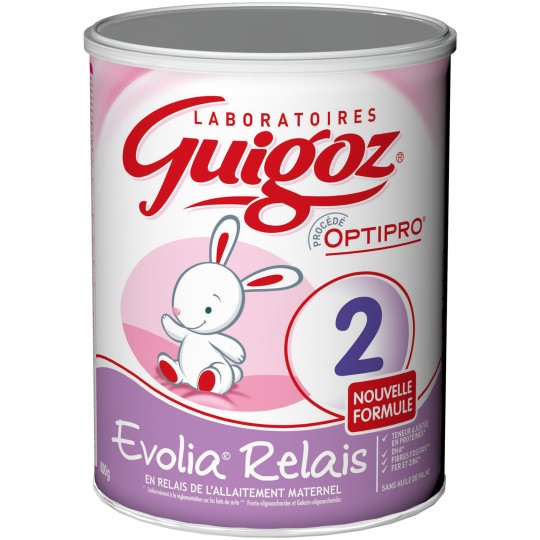 GUIGOZ - LAIT EN POUDRE 2ème AGE EVOLIA RELAIS Boite de 800g
