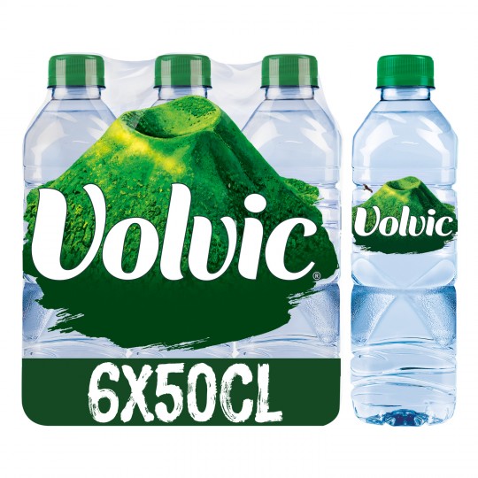 VOLVIC - EAU MINERALE NATURELLE Pack de 6 bouteilles de 50cl
