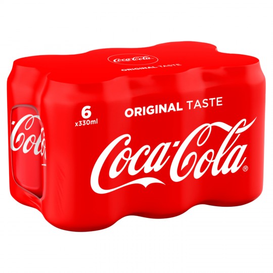 COCA-COLA - Pack de 6 canettes de 33cl