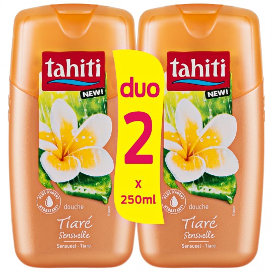 TAHITI - GEL DOUCHE TIARE SENSUELLE 2 Flacons de 250ml