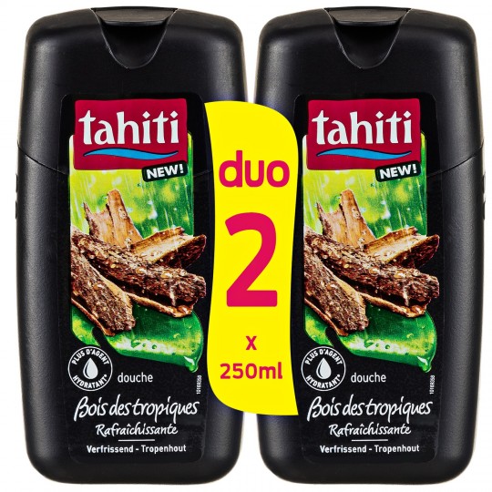 TAHITI - GEL DOUCHE BOIS DES TROPIQUES 2 Flacons de 250ml