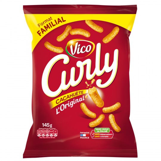 VICO - BISCUITS APERITIF CACAHUETE CURLY Sachet de 160g