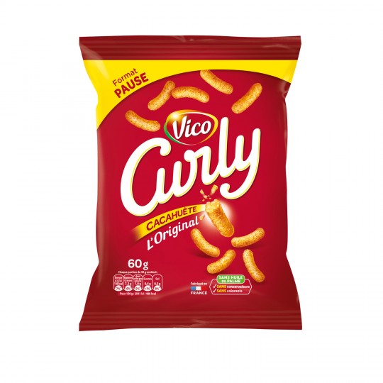VICO - BISCUITS APERITIF CACAHUETE CURLY Sachet de 60g