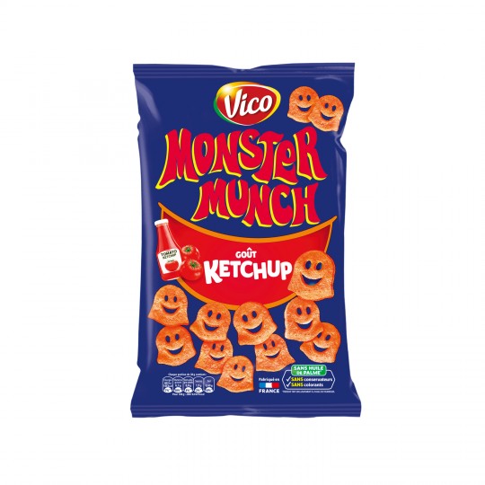 VICO - BISCUITS APERITIF SALES GOÛT KETCHUP MONSTER MUNCH Paquet de 85g