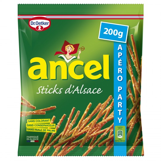 ANCEL - BISCUITS APERITIF STICKS Paquet de 200g