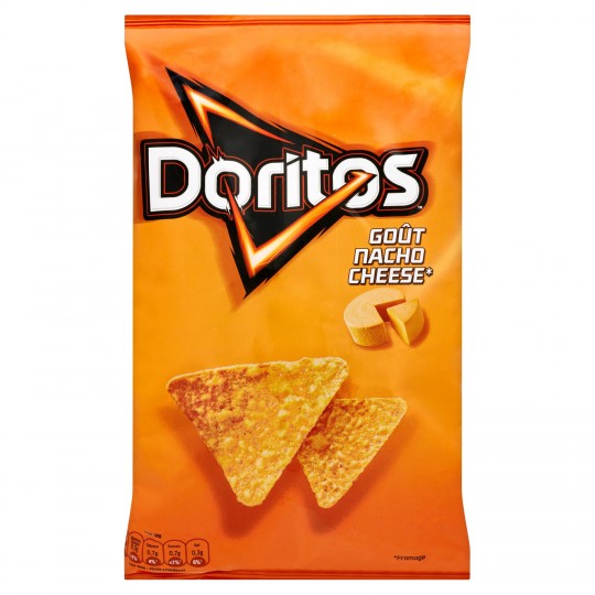 DORITOS - TORTILLA CHIPS DE MAÏS GOÛT NACHO CHEESE Paquet de 170g ou 230g