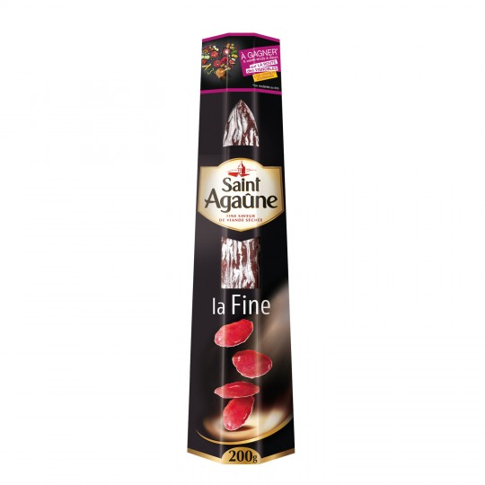 SAINT AGAUNE - SAUCISSE SECHE LA FINE Paquet de 200g