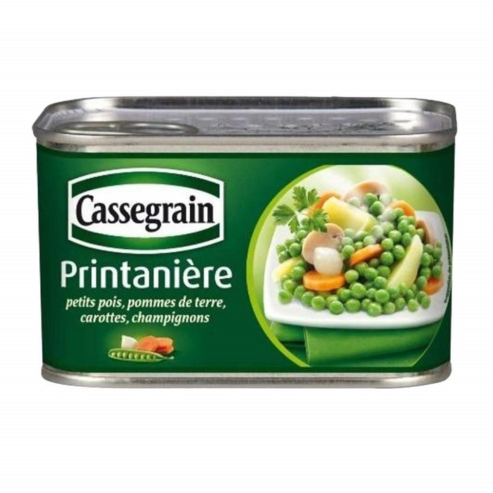 CASSEGRAIN - PRINTANIERE DE LEGUMES Boite de 265g net égoutté