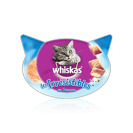 WHISKAS - FRIANDISES AU SAUMON LES IRRESISTIBLES Boite de 60g