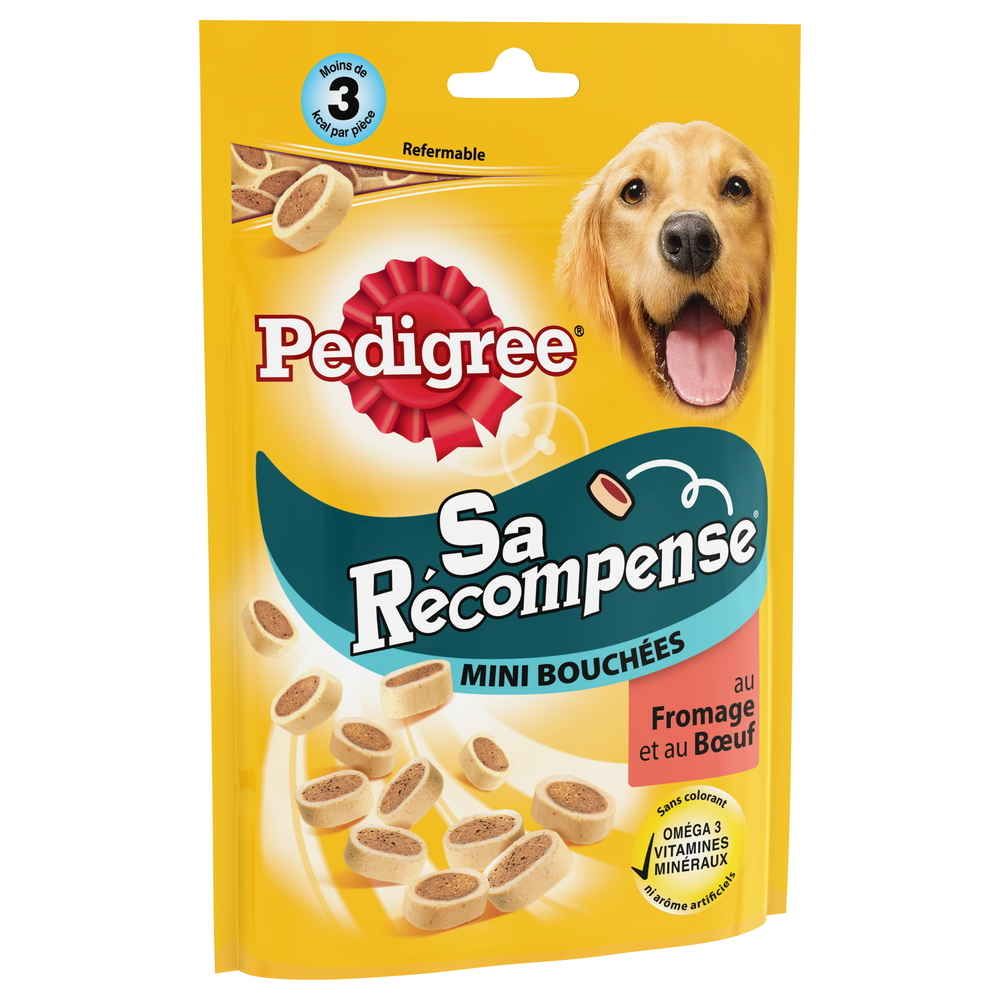 PEDIGREE - FRIANDISES FROMAGE ET BŒUF SA RECOMPENSE Sachets de 140g