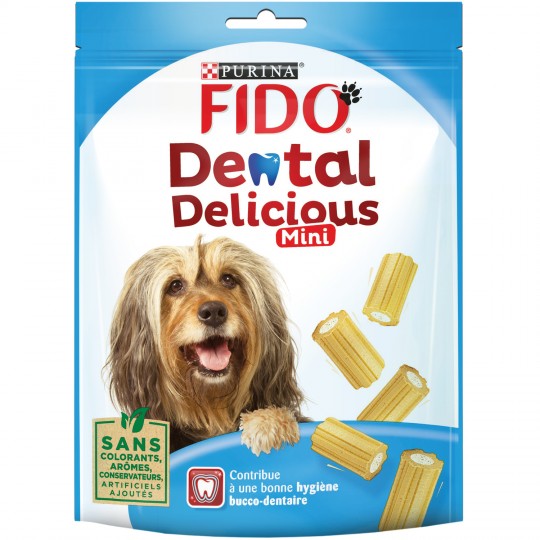 FIDO - FRIANDISES DENTAL DELICIOUS Sachet de 130g