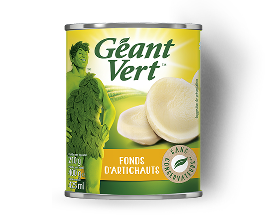 GEANT VERT - FONDS D\'ARTICHAUTS Boite de 210g net égoutté