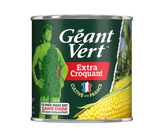 GEANT VERT - MAÏS DOUX EXTRA CROQUANT Boite de 285g net égoutté