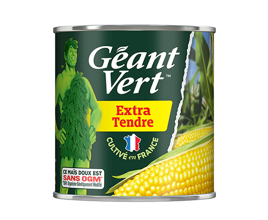 GEANT VERT - MAÏS DOUX EXTRA TENDRE Boite de 285g net égoutté
