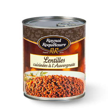 RAYNAL ET ROQUELAURE - LENTILLES CUISINEES A L\'AUVERGNATE Boite de 820g