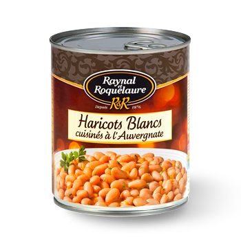 RAYNAL ET ROQUELAURE - HARICOTS BLANCS CUISINES A L\'AUVERGNATE Boite de 820g