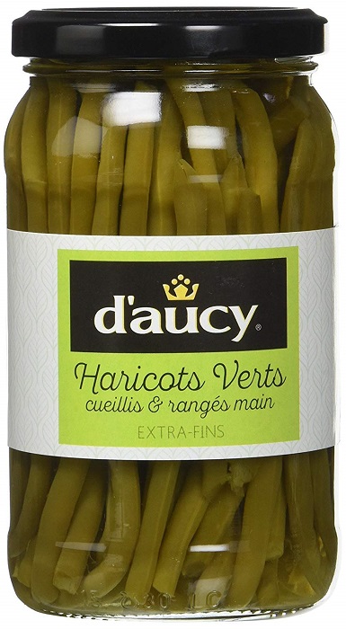 D\'AUCY - HARICOTS VERTS EXTRA-FINS Bocal de 280g net égoutté