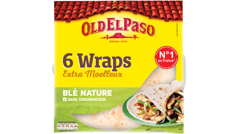 OLD EL PASO - WRAPS DE BLE NATURE Paquet de 6