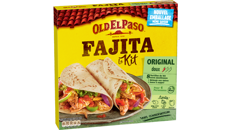 OLD EL PASO - KIT POUR FAJITA ORIGINAL DOUX Boite de 500g