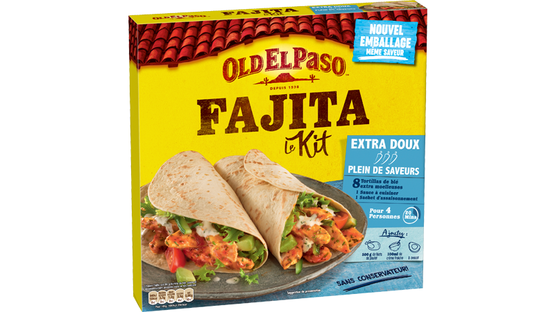 OLD EL PASO - KIT POUR FAJITA EXTRA DOUX Boite de 478g
