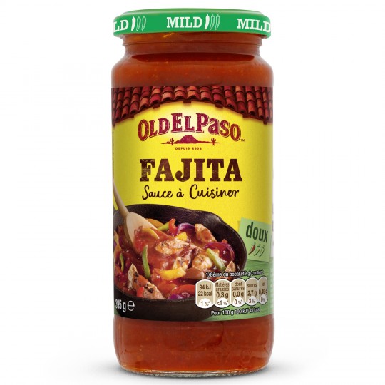 OLD EL PASO - SAUCE A CUISINER POUR FAJITAS Flacon de 395g