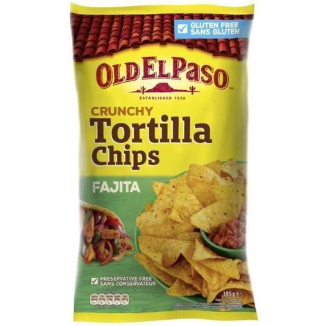OLD EL PASO - TORTILLA CHIPS FAJITA Paquet de 185g