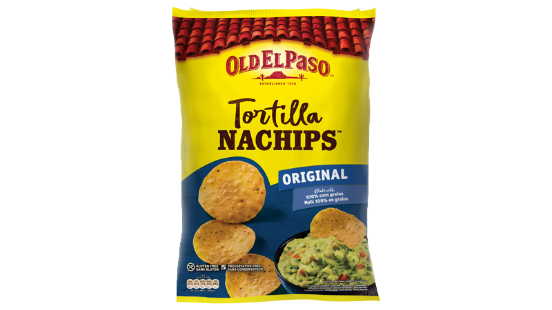 OLD EL PASO - TORTILLA NACHIPS ORIGINAL Paquet de 185g