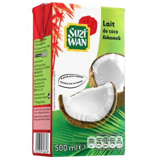SUZI WAN - LAIT DE COCO Brique de 500ml