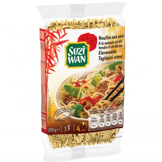 SUZI WAN - NOUILLES AUX ŒUFS Paquet de 250g