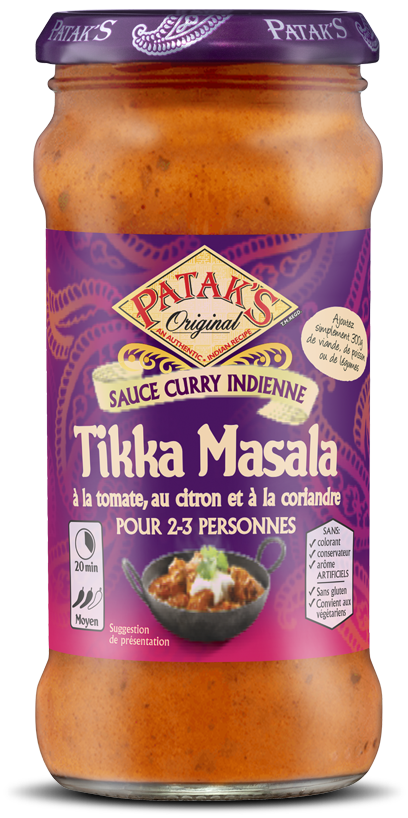 PATAK\'S - SAUCE TIKKA MASALA Pot de 450g