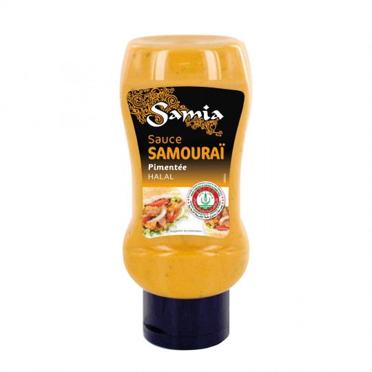 SAMIA - SAUCE HALAL SAMOURAÏ PIMENTEE Flacon de 330g