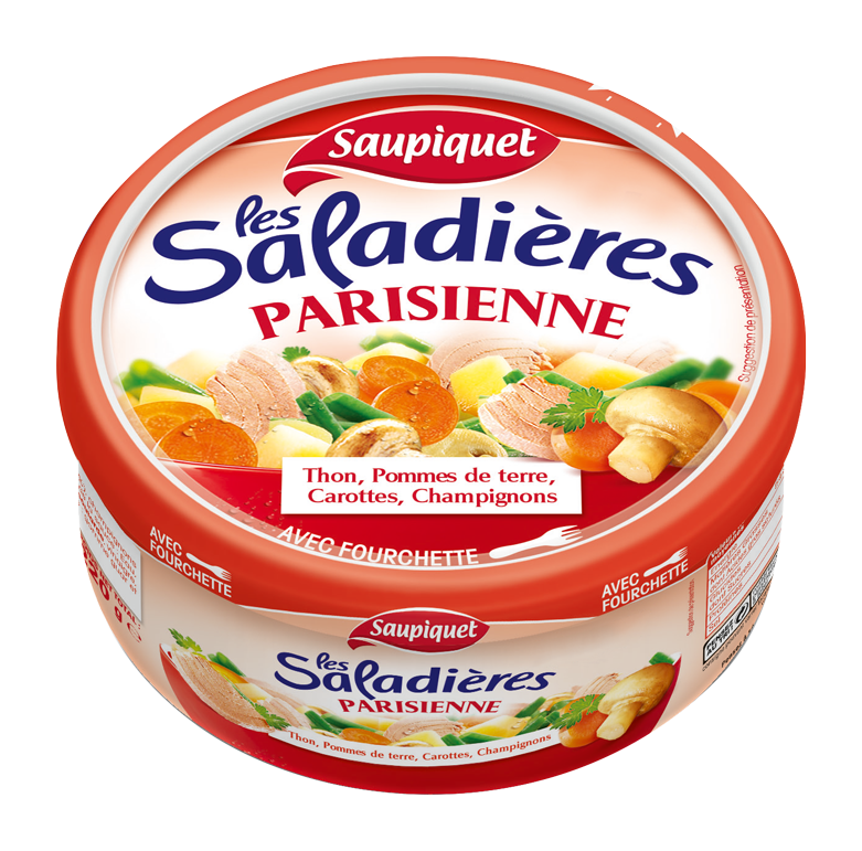 SAUPIQUET - SALADE PARISIENNE LES SALADIERES Boite de 220g