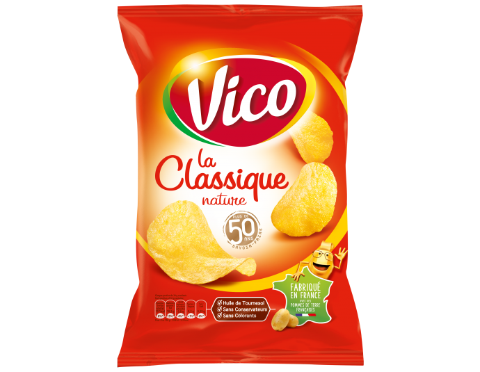 VICO - CHIPS LA CLASSIQUE Paquet de 135g, ou 400g.
