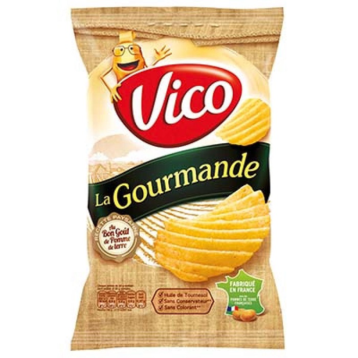 VICO - CHIPS LA GOURMANDE Paquet de 120g ou 200g.