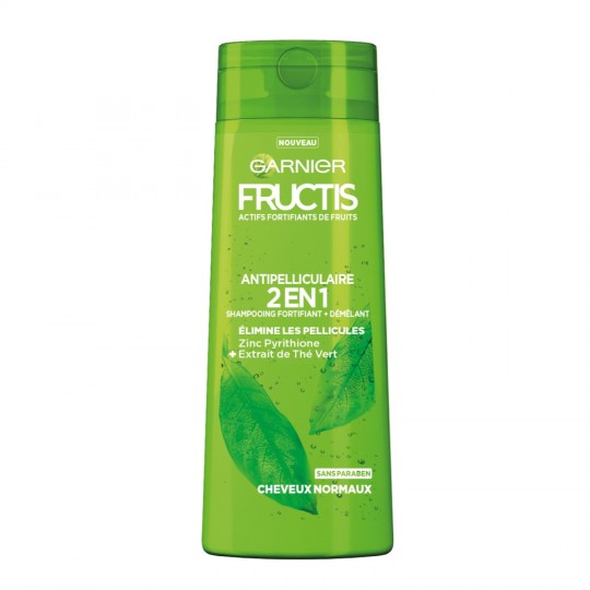 FRUCTIS - SHAMPOING ANTIPELLICULAIRE 2 EN 1 CHEVEUX NORMAUX Flacon de 250ml