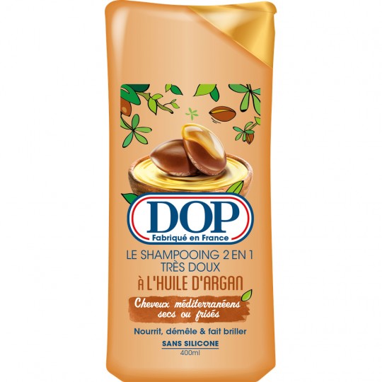 DOP - SHAMPOING 2 EN 1 TRES DOUX A L\'HUILE D\'ARGAN Flacon de 400ml