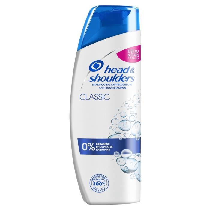 HEAD AND SHOULDERS - SHAMPOING ANTIPELLICULAIRE CLASSIC Flacon de 285ml, 500ml ou 600ml