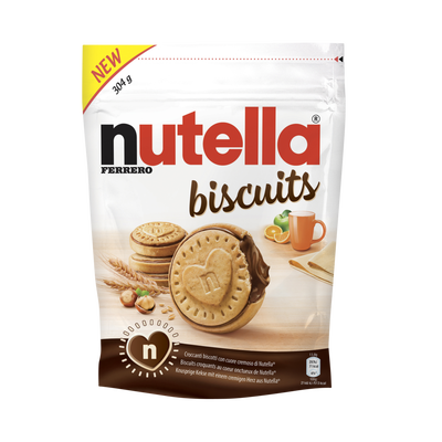 FERRERO - BISCUITS FOURRES PÂTE A TARTINER NUTELLA Paquet de 304g