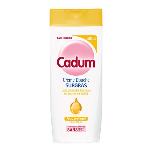 CADUM - DOUCHE CREME SURGRAS AMANDE DOUCE BEURRE DE KARITE Flacon de 450ml