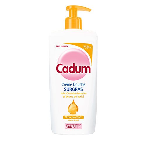 CADUM - DOUCHE CREME SURGRAS AMANDE DOUCE BEURRE DE KARITE Flacon de 750ml