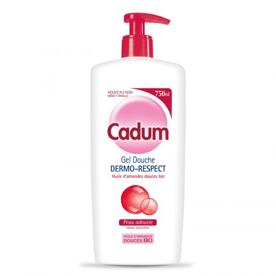 CADUM - GEL DOUCHE DERMO-RESPECT AMANDE DOUCE Flacon de 750ml