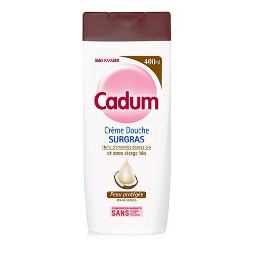 CADUM - DOUCHE CREME SURGRAS AMANDE DOUCE ET COCO Flacon de 450ml