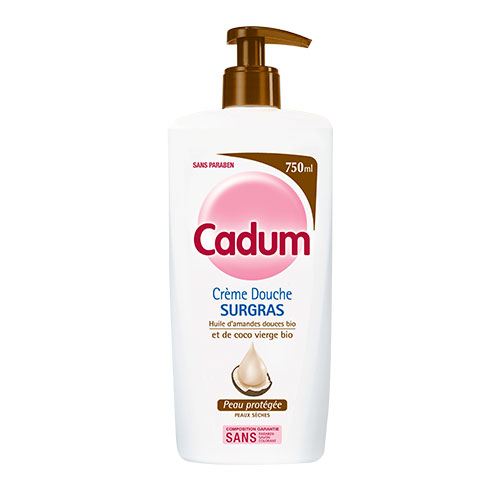 CADUM - DOUCHE CREME SURGRAS AMANDE DOUCE ET COCO Flacon de 750ml