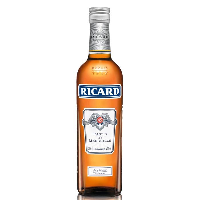 RICARD - PASTIS DE MARSEILLE Bouteille de 50cl